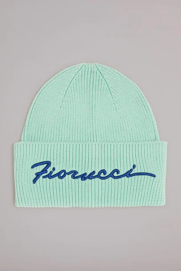 Accessories Fiorucci Squiggle Logo Beanie Green Os