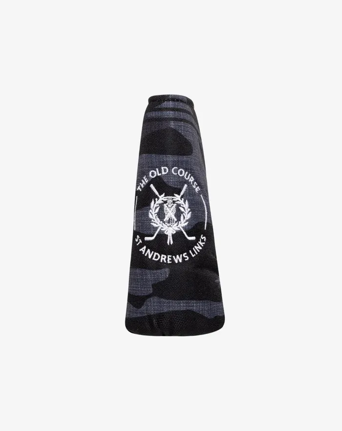 Accessories Headcovers TravisMathew ST ANDREWS CAMO PUTTER COVER Black Accessories Headcovers TravisMathew ST ANDREWS CAMO PUTTER COVER Black