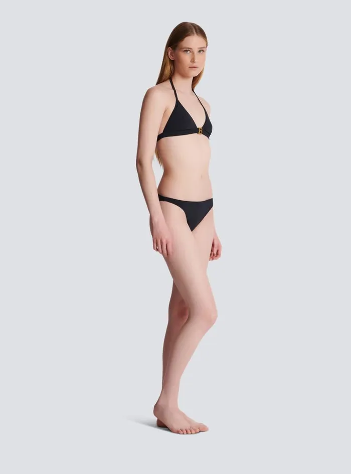 Balmain Swimwear Women B Triangle Bikini Black