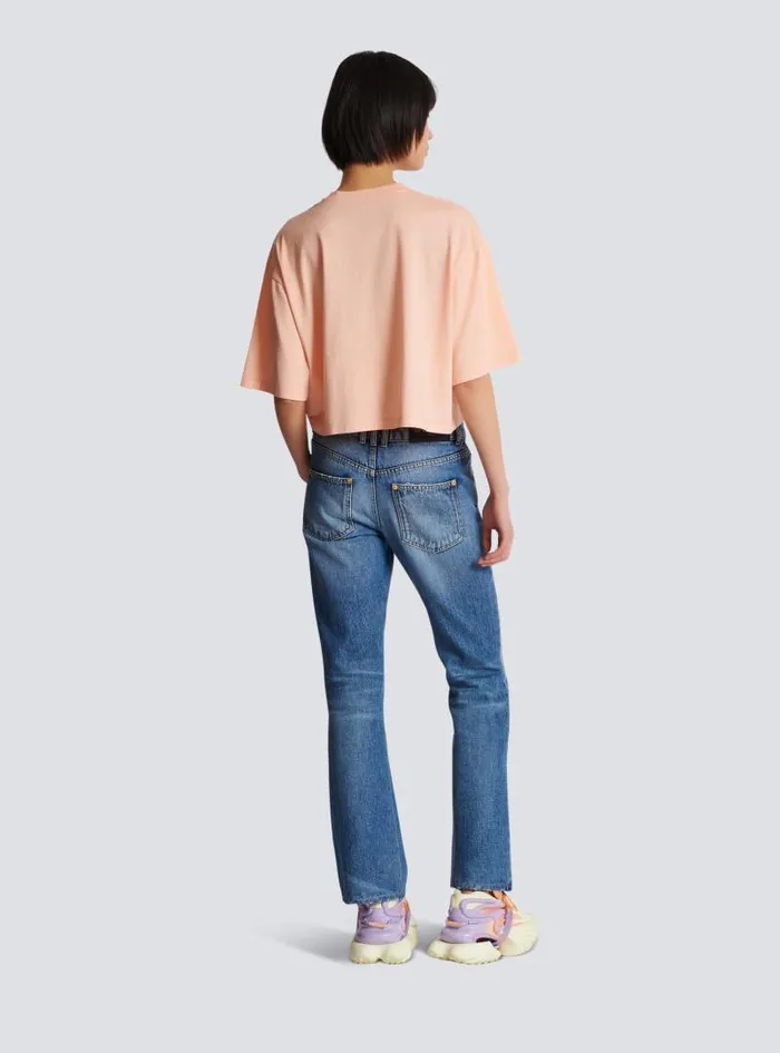 Balmain TShirts Women Vintage Tshirt Orange