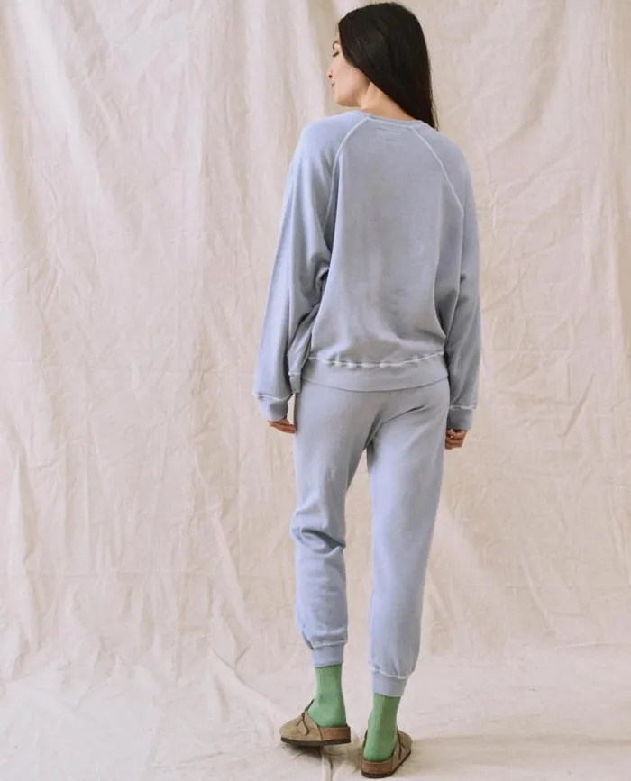 Bottoms Women039s The Great The Cropped Sweatpant Whisper Blue