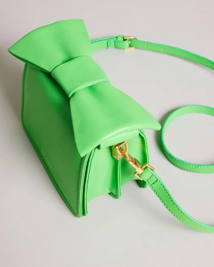 Bow Detail Mini Cross Body Bag Green Women Ted Baker Bags