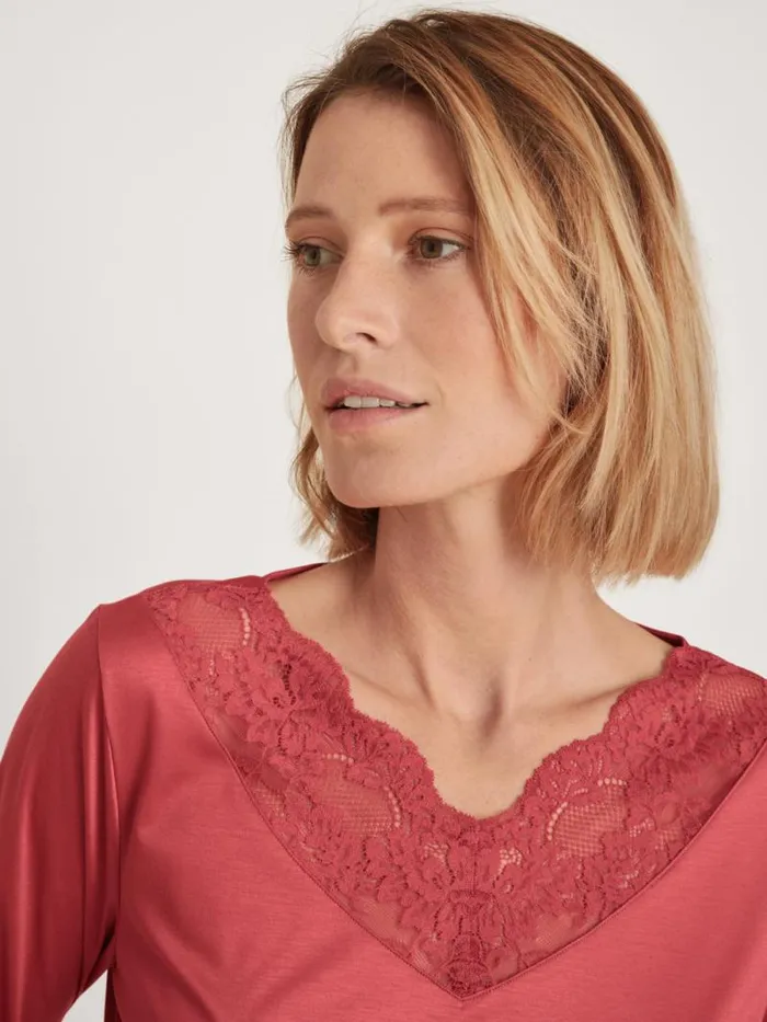 CALIDA Pyjamas Pyjama With Cuff Pomegranate Red 8211 Women