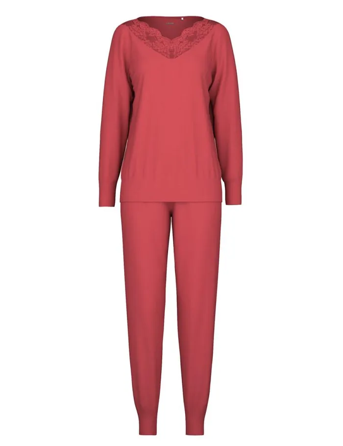 CALIDA Pyjamas Pyjama With Cuff Pomegranate Red 8211 Women