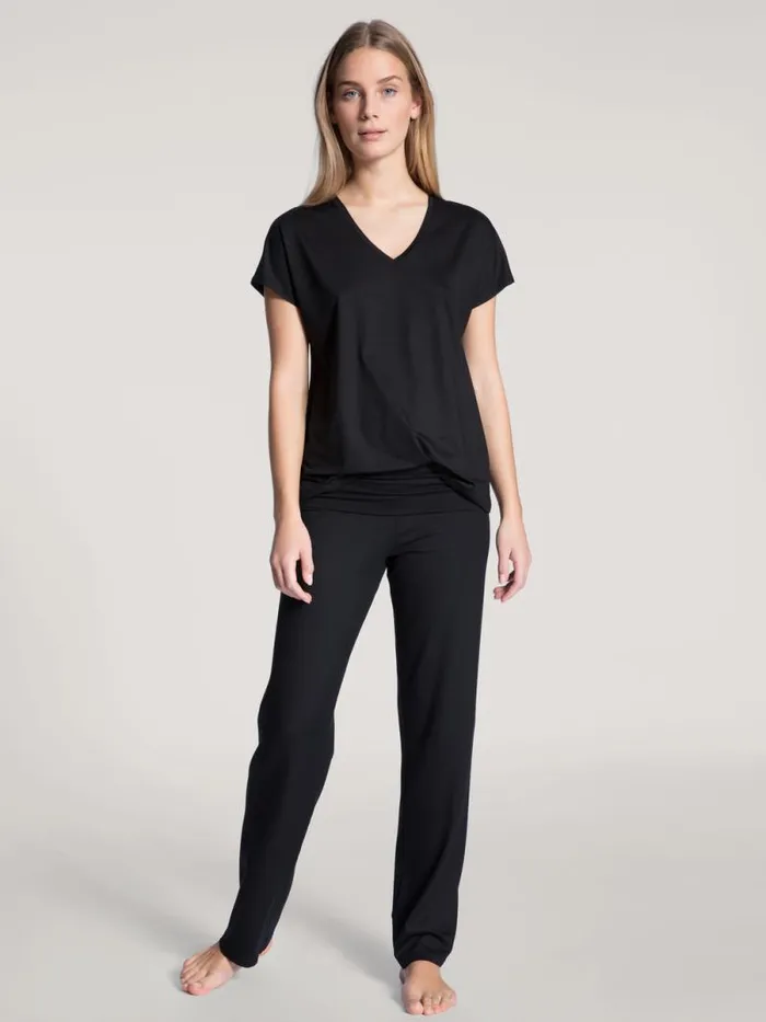 CALIDA Shirts Shirt Short Sleeve Schwarz 8211 Women