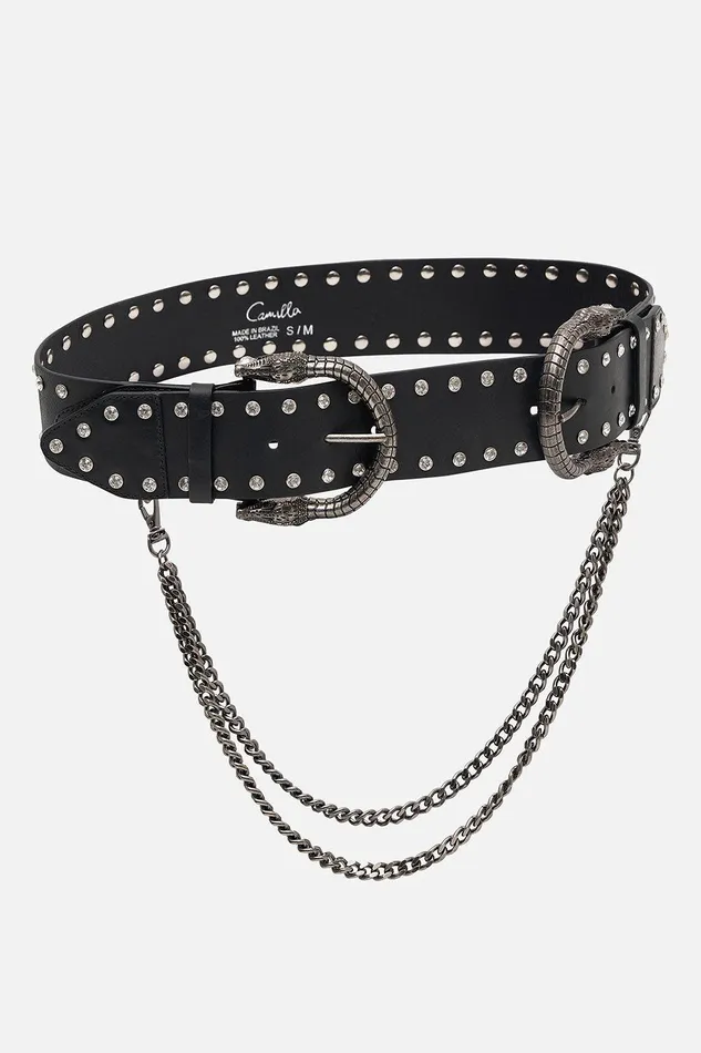 Camilla Belts Double Croc Leather Belt 8211 Accessories