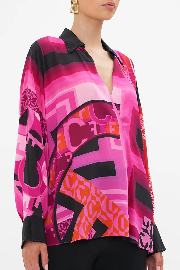 Camilla Blouses and Shirts Wing Collar Blouse Ciao Palazzo 8211 Womens Camilla Blouses and Shirts Wing Collar Blouse Ciao Palazzo 8211 Womens