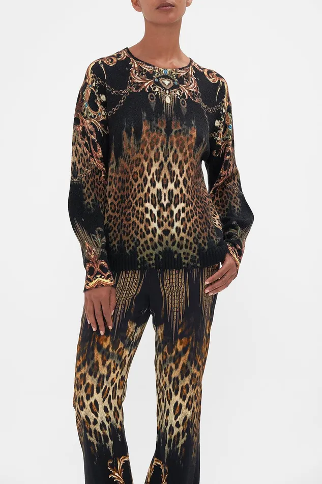 Camilla Knitwear Crew Neck Full Sleeve Jumper Jungle Dreaming 8211 Womens Camilla Knitwear Crew Neck Full Sleeve Jumper Jungle Dreaming 8211 Womens