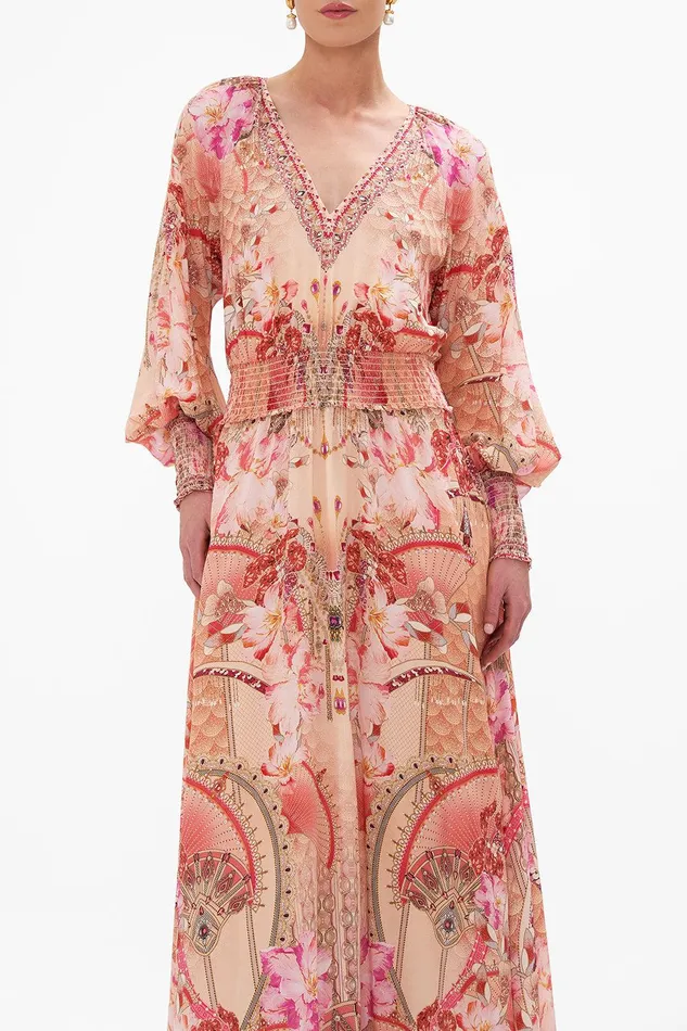 Camilla Maxi Dresses Dress With Shirred Waist And Cuff Adore Me 8211 Womens Camilla Maxi Dresses Dress With Shirred Waist And Cuff Adore Me 8211 Womens