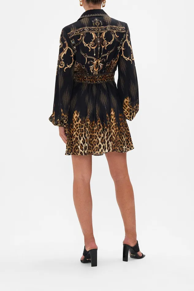 Camilla Mini Dresses Collared Shaped Waistband Dress Jungle Dreaming 8211 Womens Camilla Mini Dresses Collared Shaped Waistband Dress Jungle Dreaming 8211 Womens