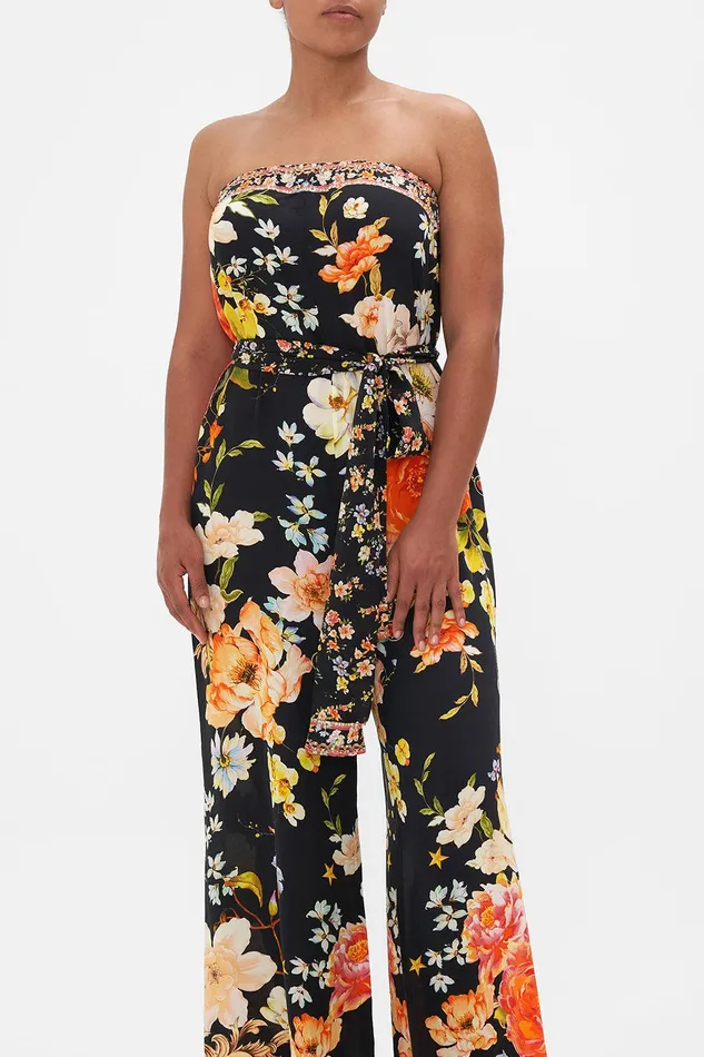 Camilla Playsuits and Jumpsuits Tie Waist Strapless Jumpsuit Secret History 8211 Womens Camilla Playsuits and Jumpsuits Tie Waist Strapless Jumpsuit Secret History 8211 Womens