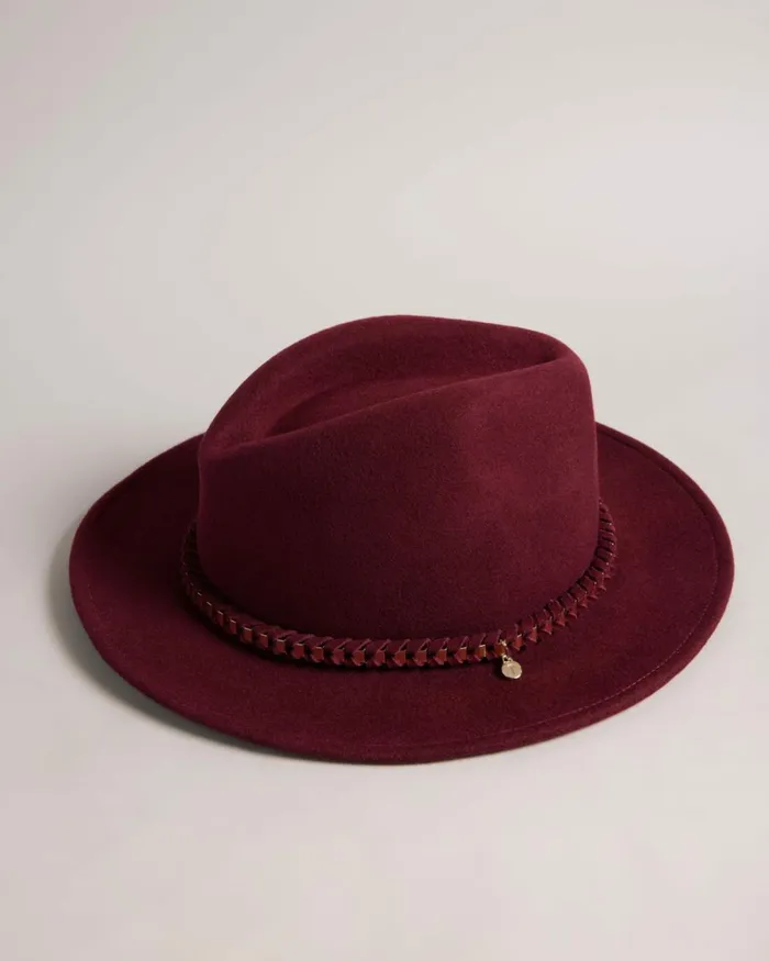 Chain Detail Fedora DpPurple Women Ted Baker Hats