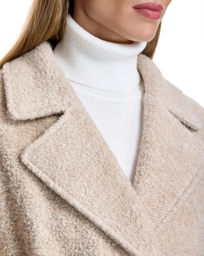 Coats Women039s Maximilian Wool Blend Belted Coat