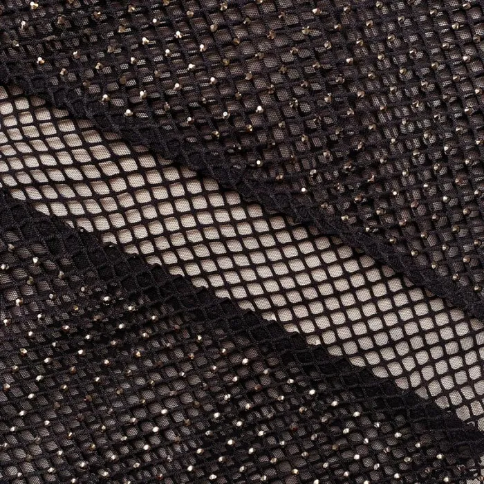 Dresses Woman SelfPortrait Diamant Fishnet Off Shoulder Midi Dress Dresses Woman SelfPortrait Diamant Fishnet Off Shoulder Midi Dress