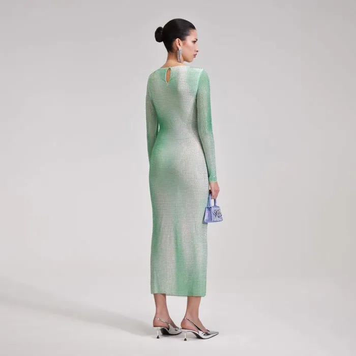 Dresses Woman SelfPortrait Pink Contour Flared Hem Maxi Dress Dresses Woman SelfPortrait Pink Contour Flared Hem Maxi Dress