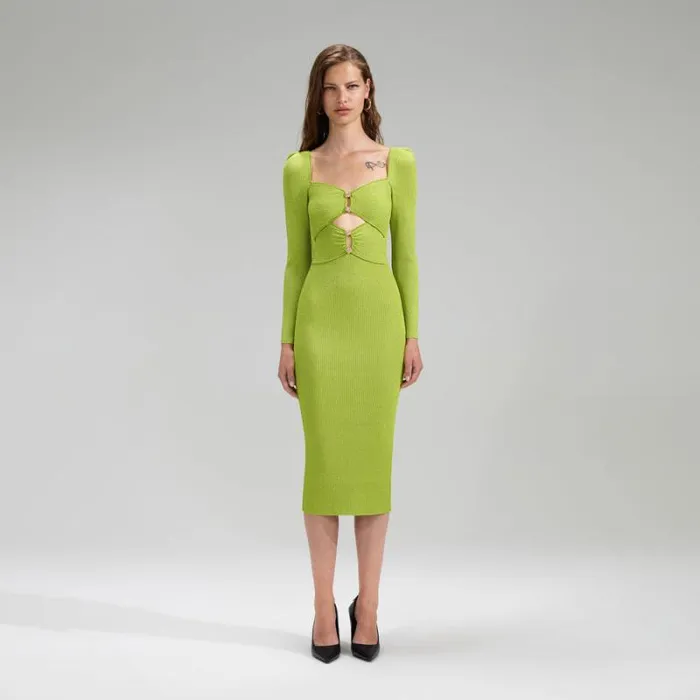 Dresses Woman SelfPortrait Rhinestone Satin Mini Dress Green Dresses Woman SelfPortrait Rhinestone Satin Mini Dress Green