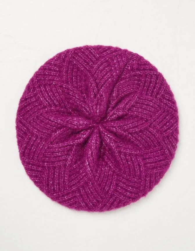 Fatface Hats Plain Beret Pink 8211 Women