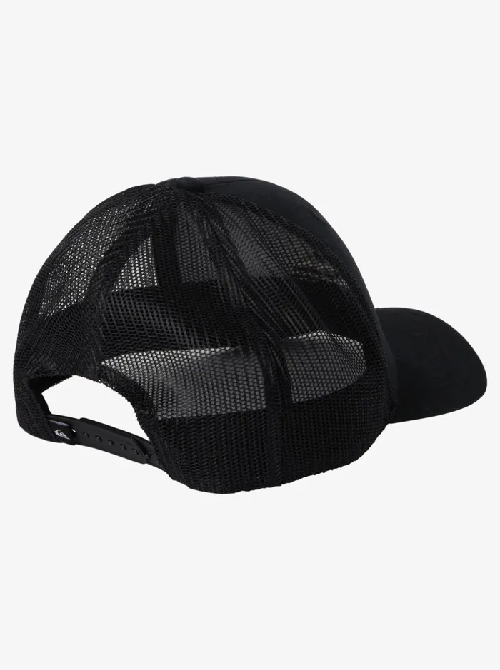 Hats Men Quiksilver Grounder Trucker Hat Black Hats Men Quiksilver Grounder Trucker Hat Black