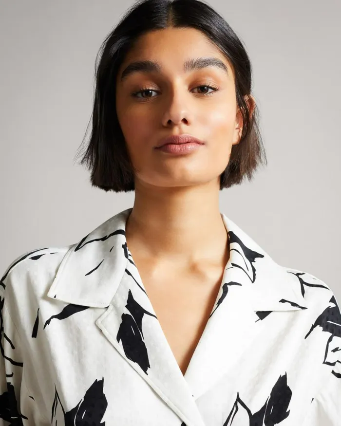 Integral Wrap Detail Top With Belt White Women Ted Baker Tops and TShirts Integral Wrap Detail Top With Belt White Women Ted Baker Tops and TShirts