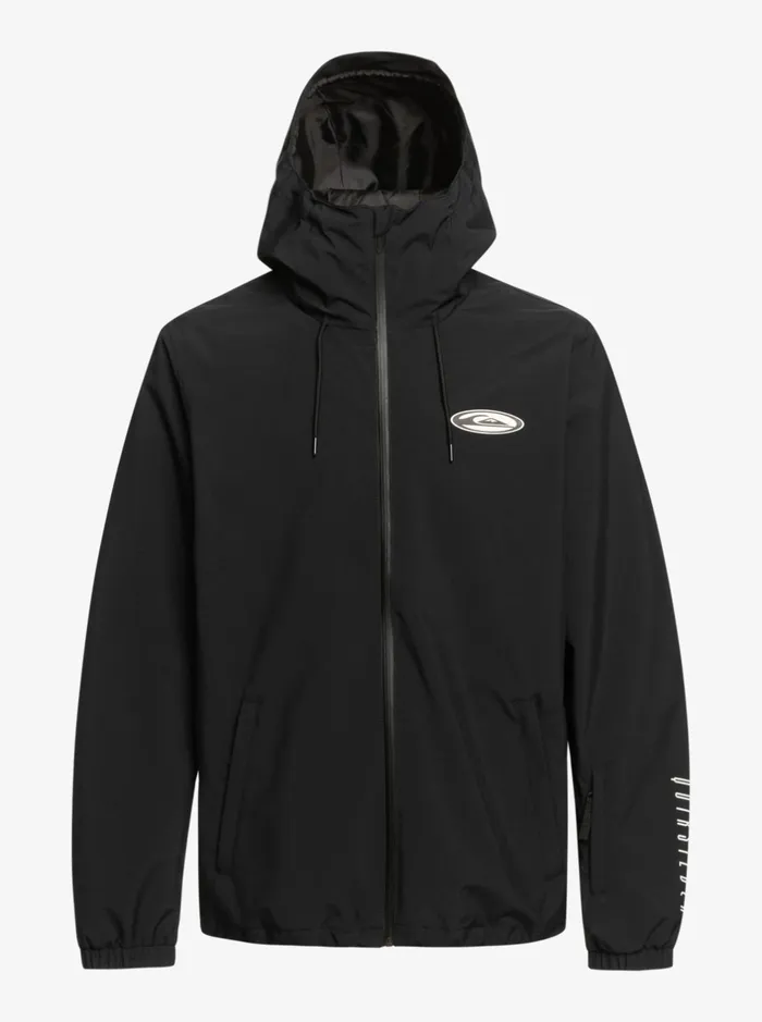 Jackets Men Quiksilver High In The Hood Technical Snow Jacket True Black