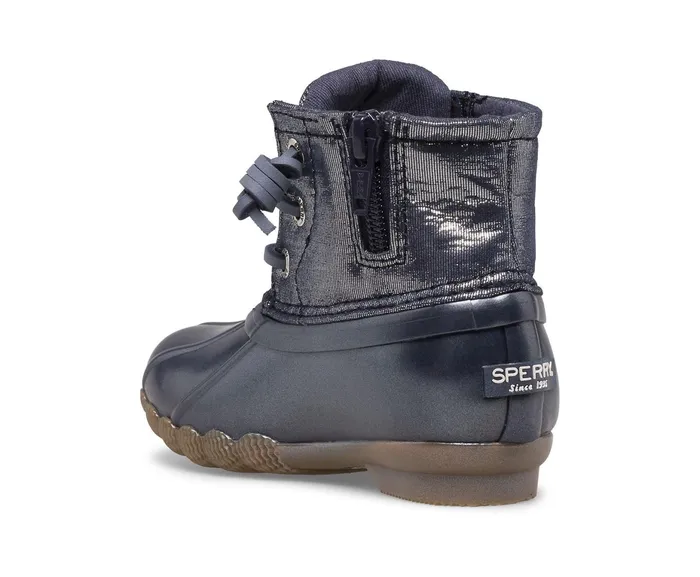 Kids Saltwater Metallic Duck Boot Blue Sperry Boots Kids Saltwater Metallic Duck Boot Blue Sperry Boots