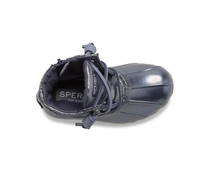 Kids Saltwater Metallic Duck Boot Blue Sperry Boots Kids Saltwater Metallic Duck Boot Blue Sperry Boots