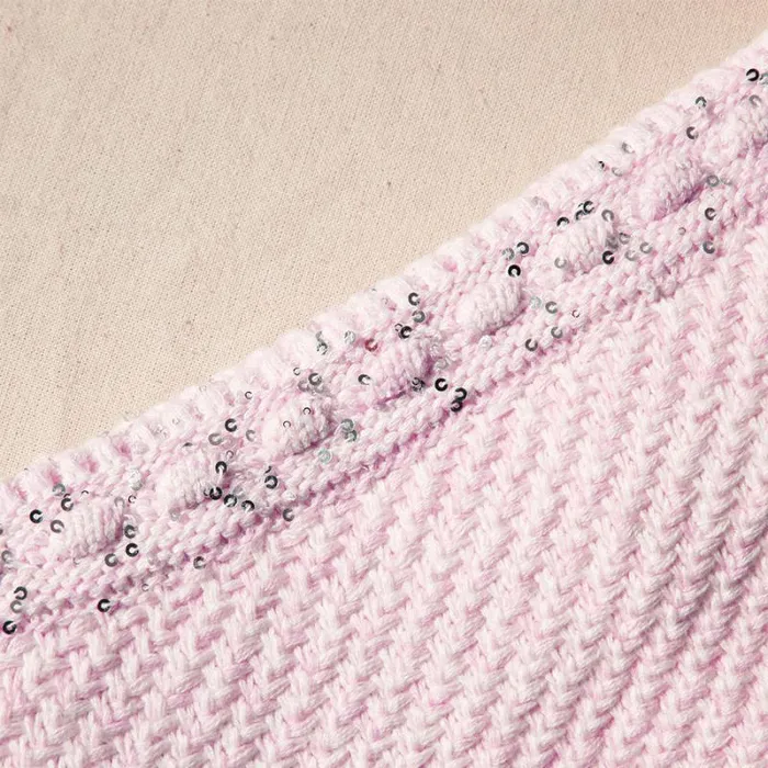 Knitwear Woman SelfPortrait Pink Knit Mini Skirt Knitwear Woman SelfPortrait Pink Knit Mini Skirt