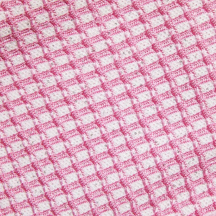Knitwear Woman SelfPortrait Pink Lurex Knitted Mini Skirt Knitwear Woman SelfPortrait Pink Lurex Knitted Mini Skirt