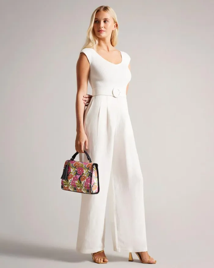 Magnolia Print Crossbody Bag Pink Women Ted Baker Bags