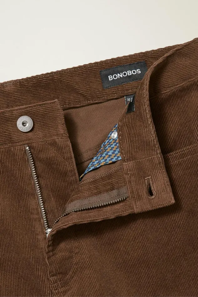 Men 5Pocket Pants Bonobos Corduroy 5Pocket Pants Chicory Coffee