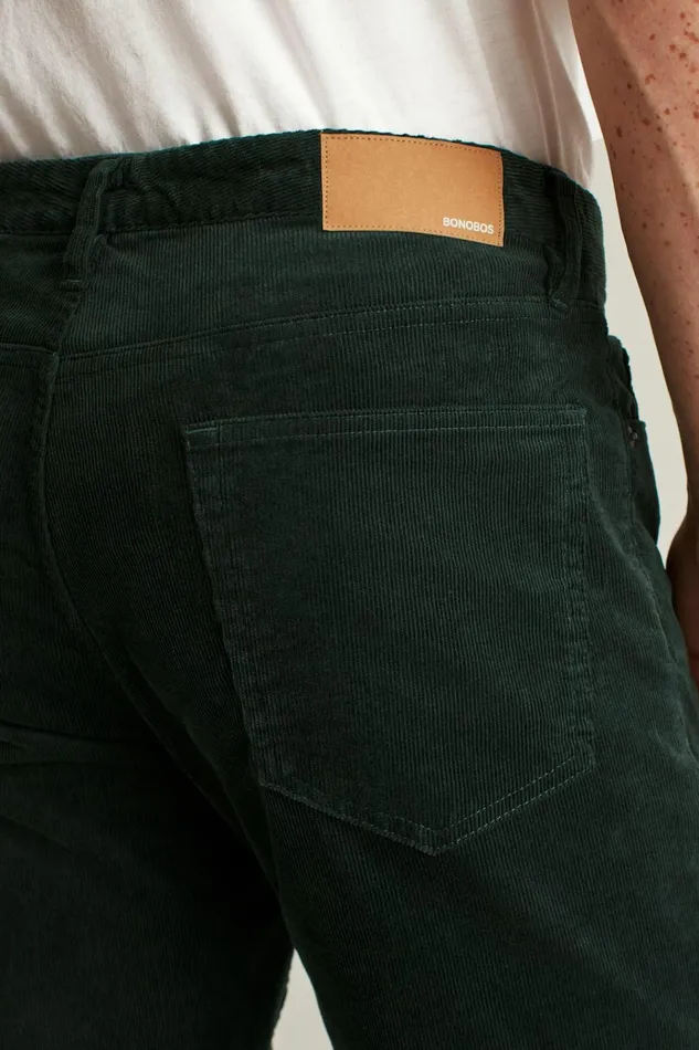 Men 5Pocket Pants Bonobos Corduroy 5Pocket Pants Pine Green