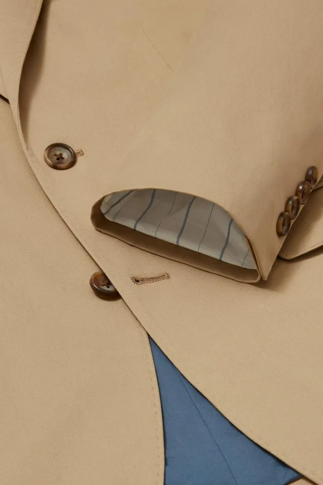 Men Blazers and Sport Coats Bonobos Jetsetter Italian Cotton Blazer British Khaki