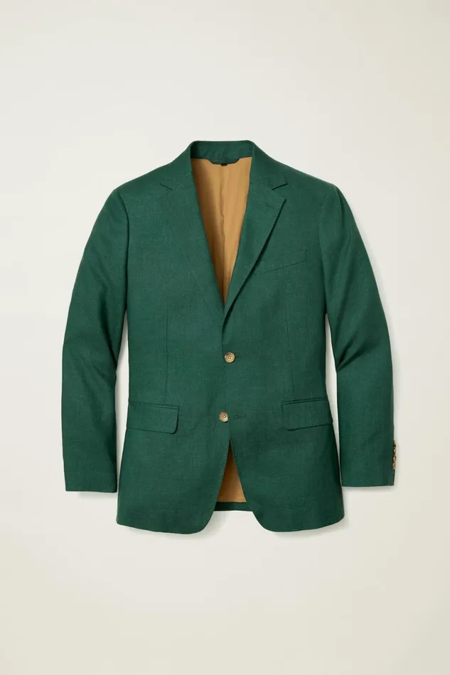 Men Blazers and Sport Coats Bonobos Jetsetter Italian Linen Blazer Mineral Green