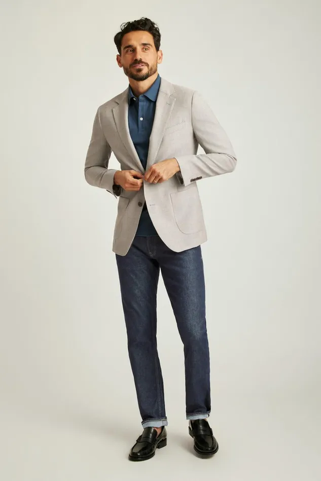 Men Blazers and Sport Coats Bonobos Jetsetter Unconstructed Italian Wool Blazer Light Grey