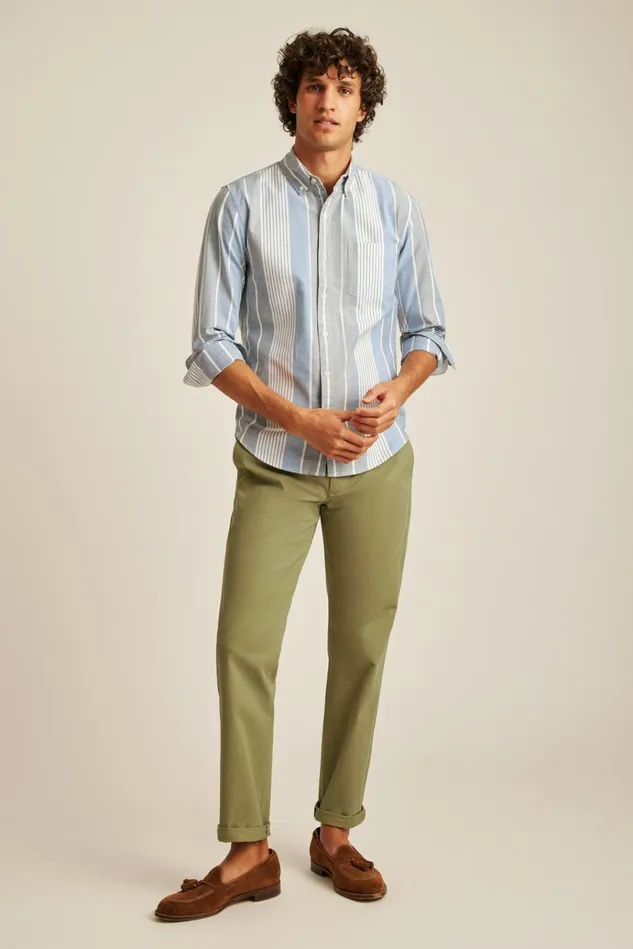 Men Business Casual Shirts Bonobos Everyday Oxford Shirt Summer Stripe