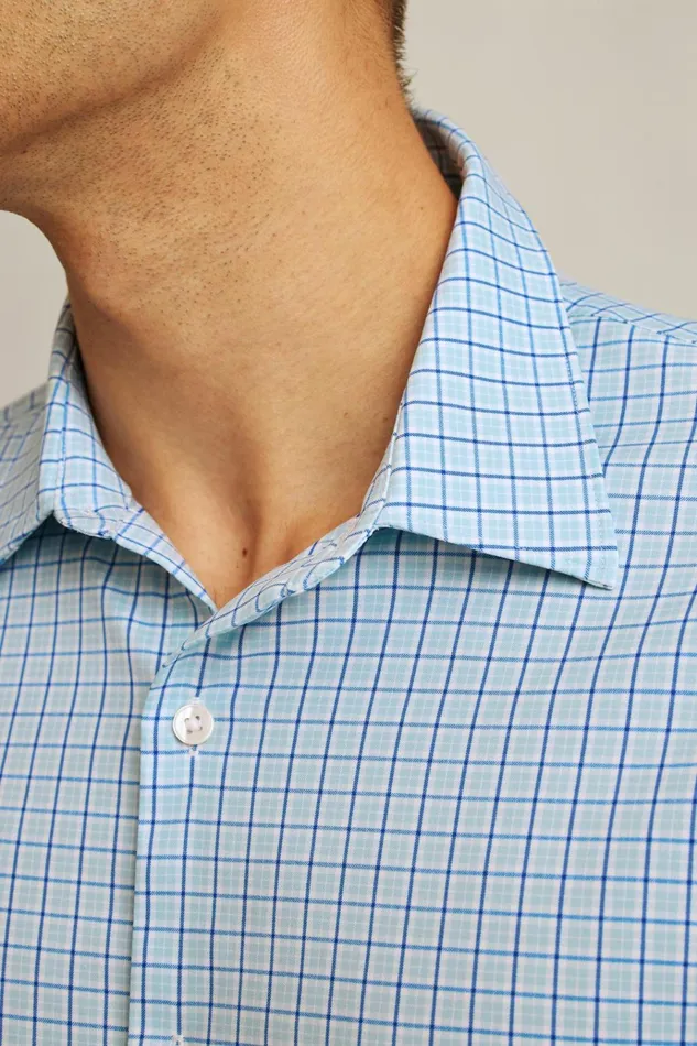 Men Business Casual Shirts Bonobos Tech Button Down Shirt Blue Smithtown Plaid