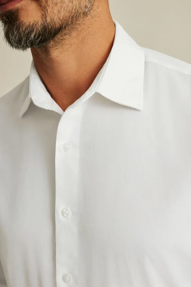 Men Business Casual Shirts Bonobos The Desk To Dinner Shirt Solid White