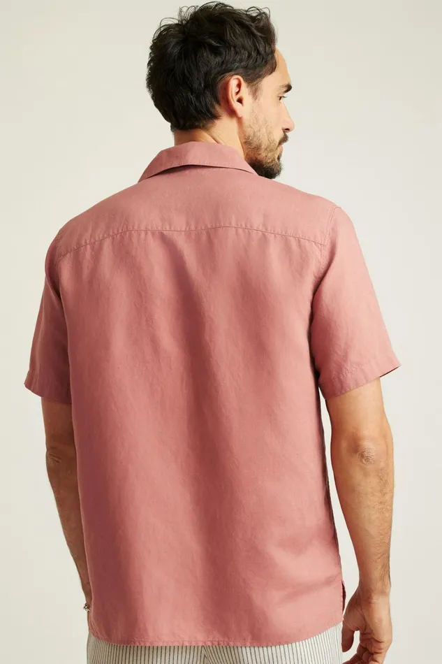 Men Casual Shirts Bonobos Riviera Cabana Shirt Withered Rose