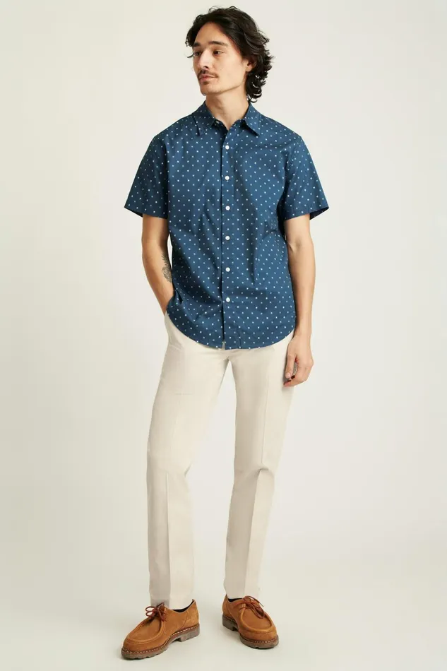 Men Casual Shirts Bonobos Riviera Short Sleeve Shirt Navy Teal Friend Of A Frond Men Casual Shirts Bonobos Riviera Short Sleeve Shirt Navy Teal Friend Of A Frond