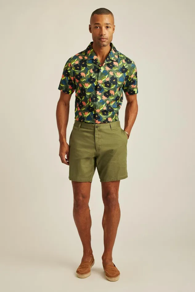 Men Casual Shorts Bonobos Weekend Chino Shorts Olive Branch