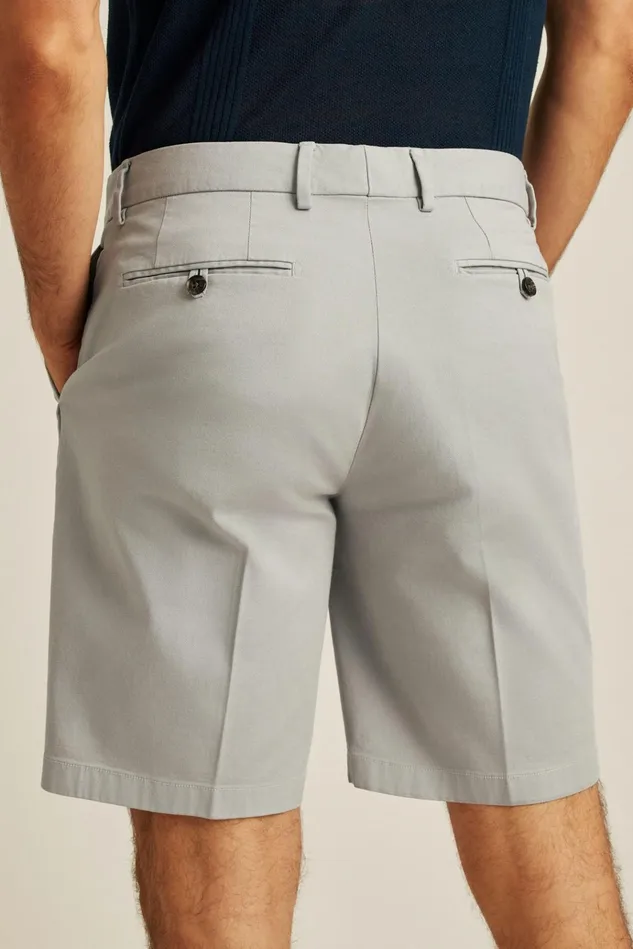 Men Chino Shorts Bonobos Italian Stretch Chino Shorts Silver Mist