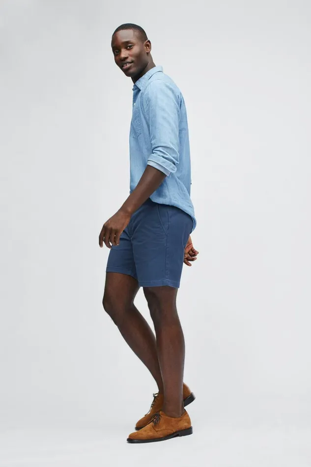 Men Chino Shorts Bonobos Stretch Washed Chino Shorts Faded Navy