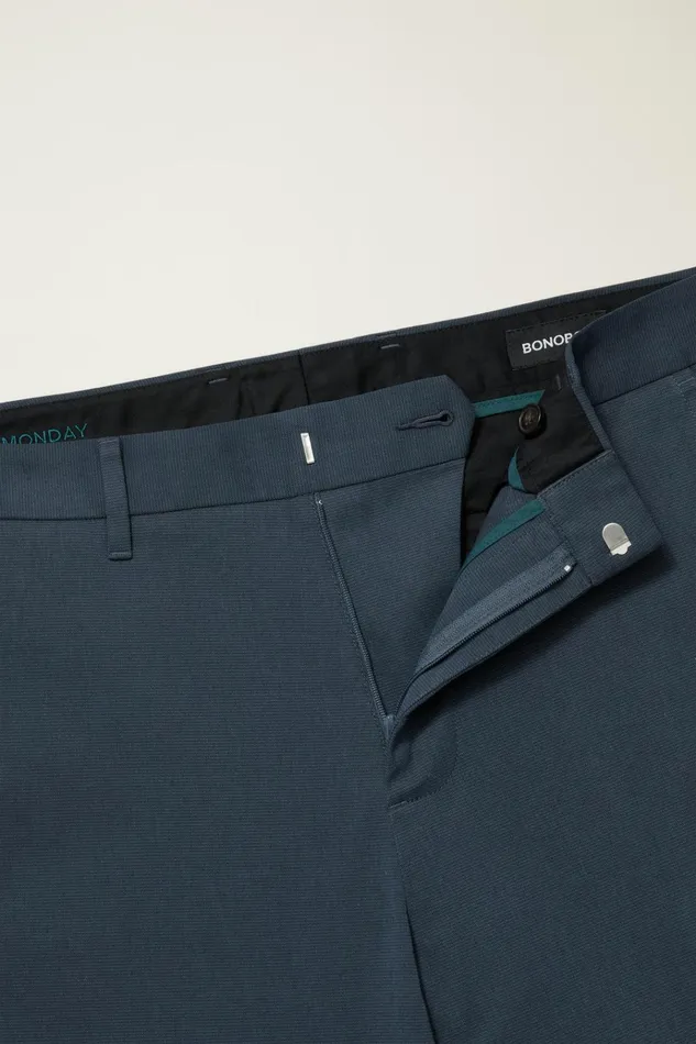 Men Dress Pants Bonobos Weekday Warrior Dress Pants Monday Navy Micro Dobby