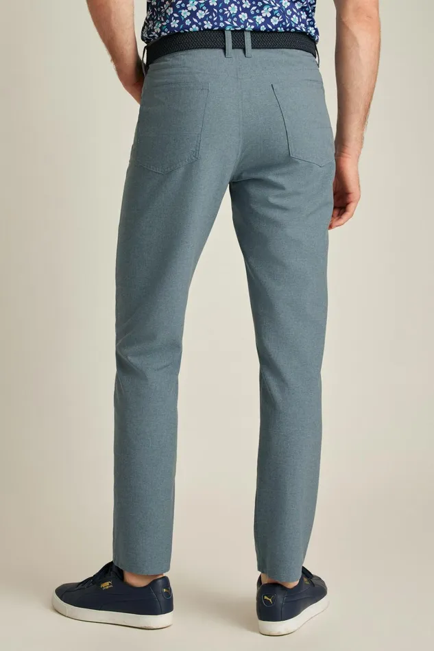 Men Golf Pants Bonobos Performance Link 5Pocket Pants Space Blue Heather