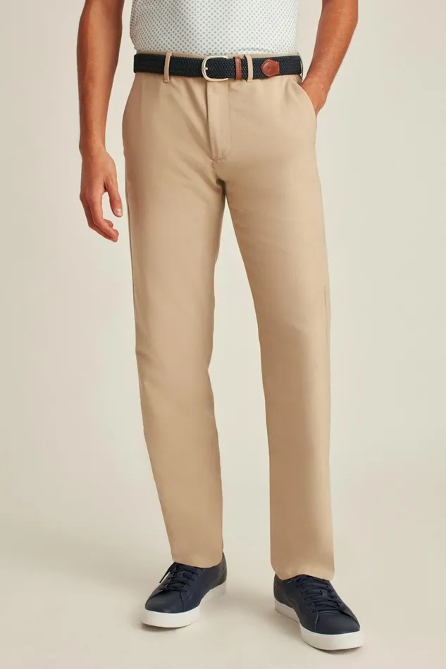 Men Golf Pants Bonobos Performance Link Pants Khaki Heather