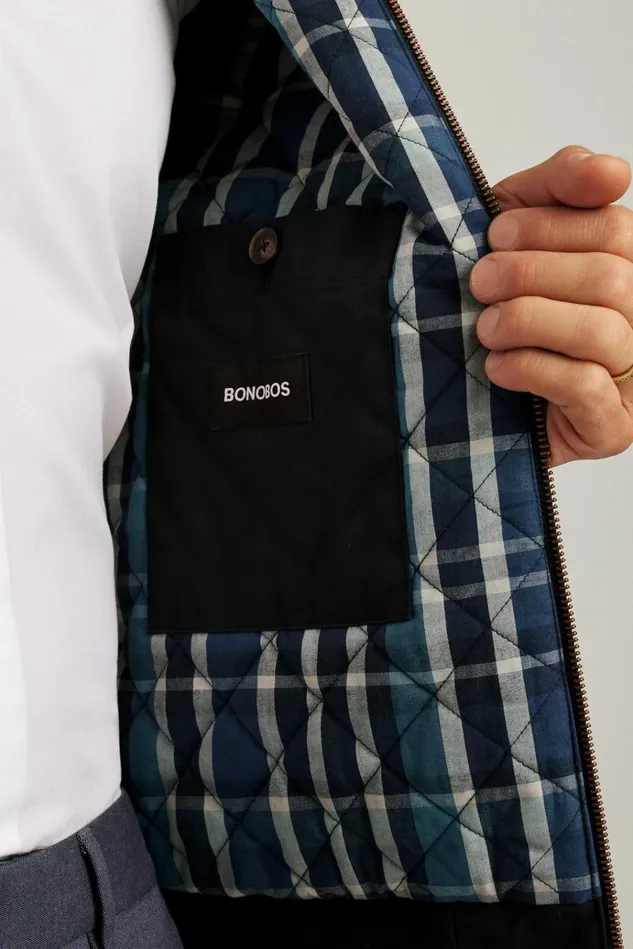 Men Jackets and Coats Bonobos The Harrington Jacket Jet Black