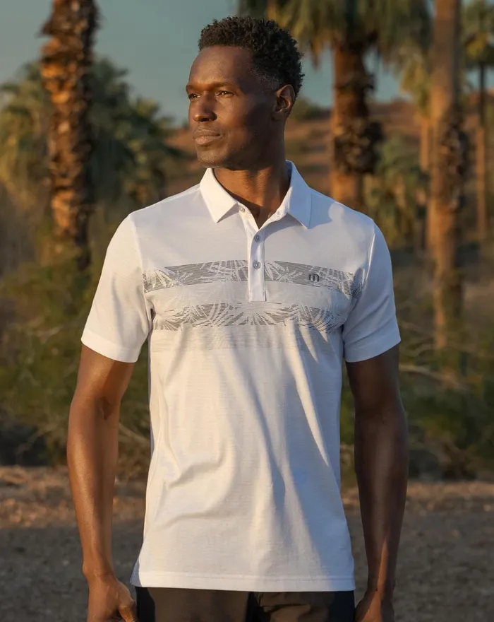 Men Polos TravisMathew ACTIVATE POLO White