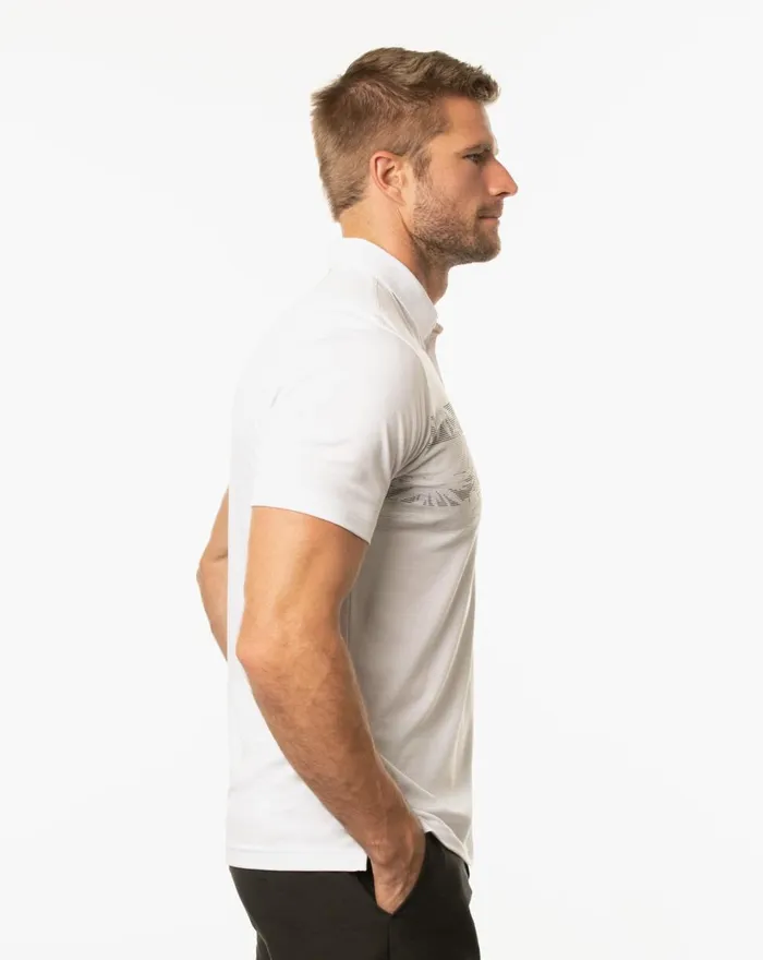 Men Polos TravisMathew ACTIVATE POLO White
