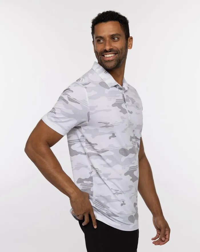 Men Polos TravisMathew BEACHSIDE STEALTH POLO White