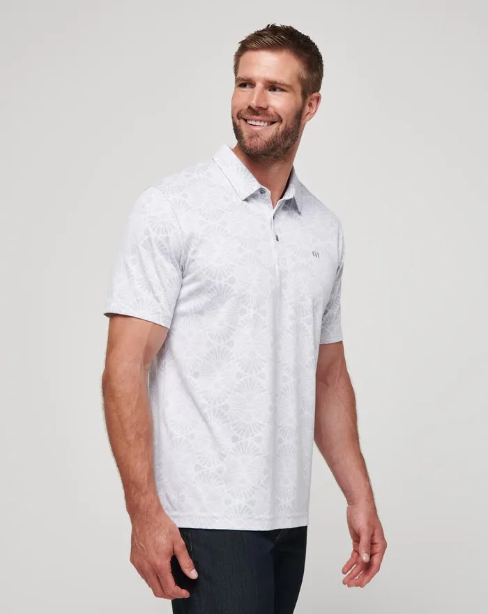 Men Polos TravisMathew HIDDEN SPOTS POLO White